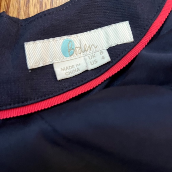 Boden Navy Jersey A-line Midi tank Dress with pockets - Picture 2 of 4